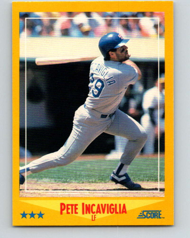 1988 Score #485 Pete Incaviglia VG Texas Rangers 