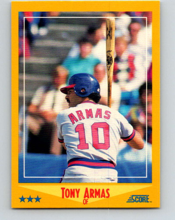 1988 Score #487 Tony Armas VG California Angels 