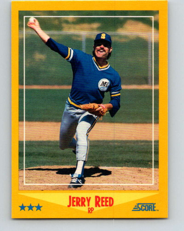 1988 Score #488 Jerry Reed VG Seattle Mariners 