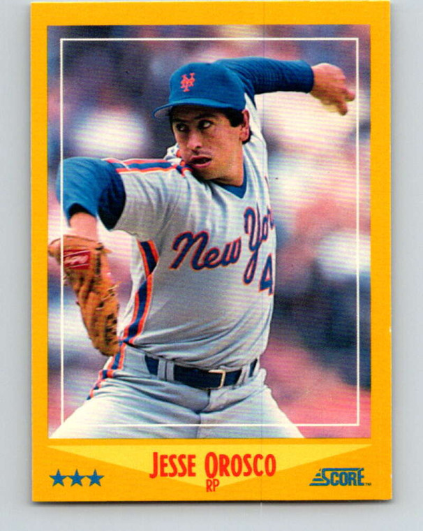 1988 Score #495 Jesse Orosco VG New York Mets 