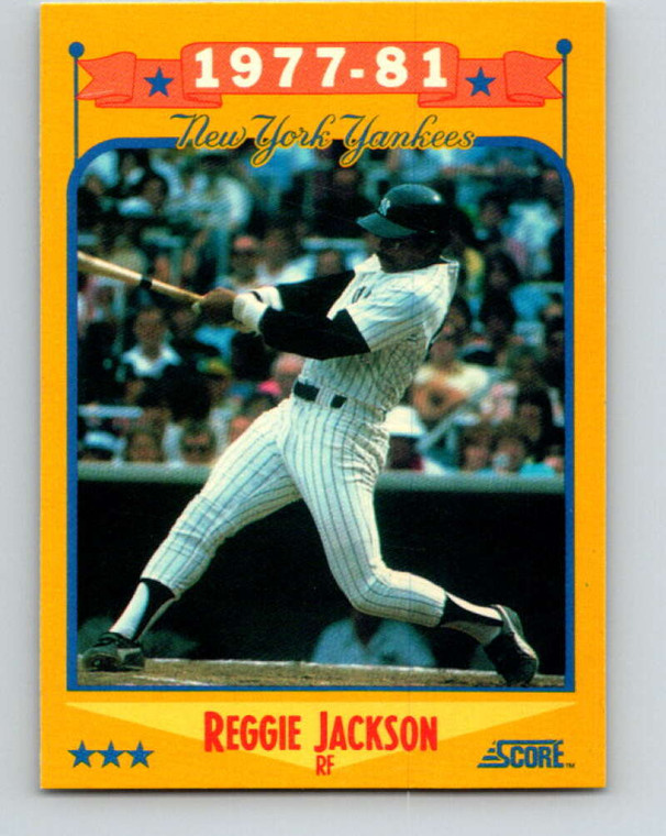 1988 Score #502 Reggie Jackson Special Yankees VG New York Yankees 