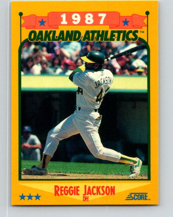 1988 Score #504 Reggie Jackson Special A's VG Oakland Athletics 
