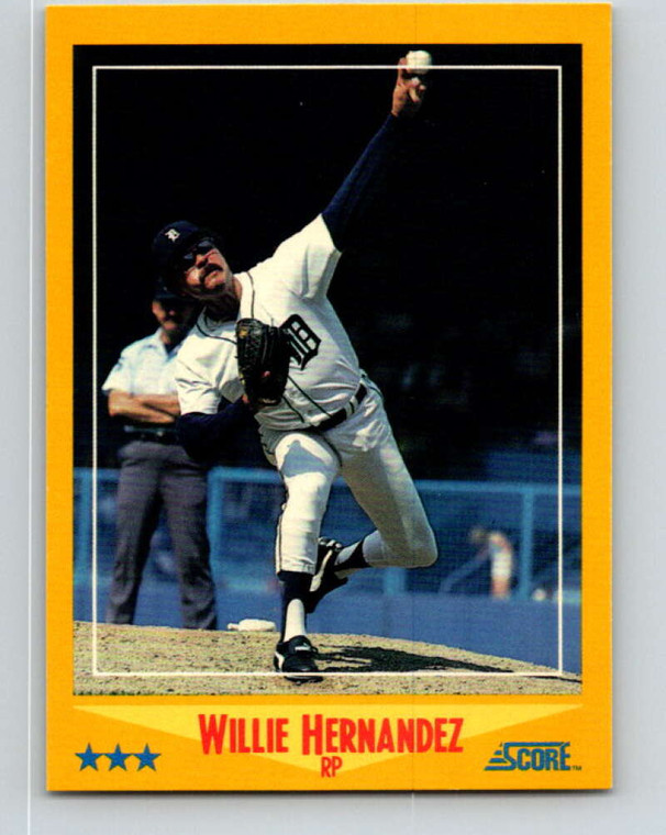 1988 Score #507 Willie Hernandez VG Detroit Tigers 