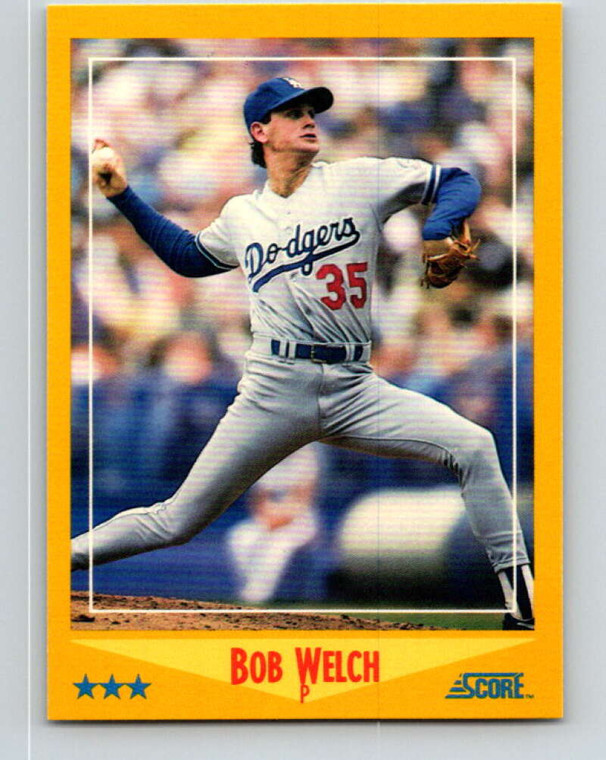 1988 Score #510 Bob Welch VG Los Angeles Dodgers 
