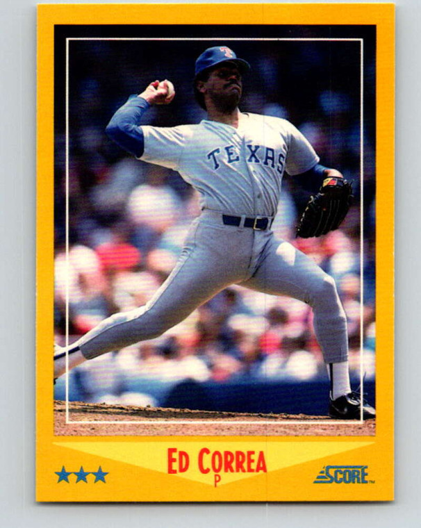 1988 Score #523 Ed Correa VG Texas Rangers 