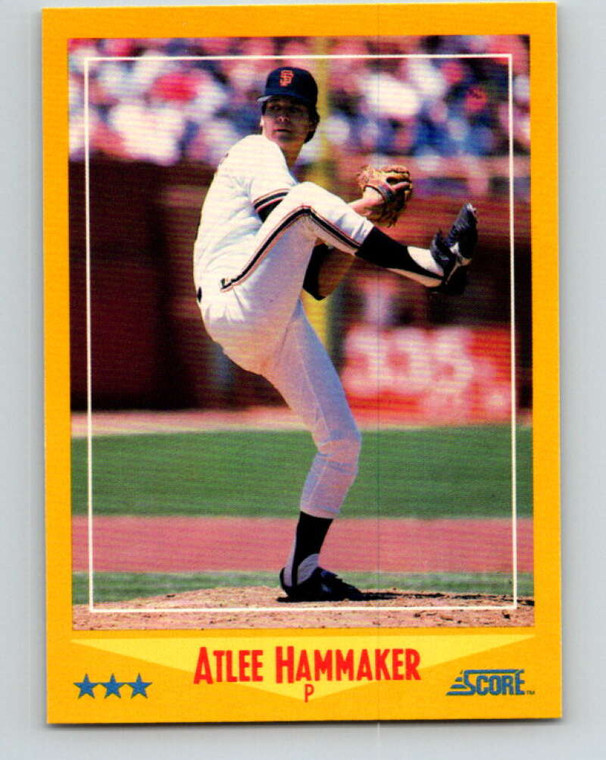 1988 Score #528 Atlee Hammaker VG San Francisco Giants 