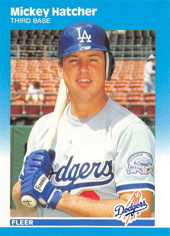 1987 Fleer Update #U-41 Mickey Hatcher NM-MT Los Angeles Dodgers 
