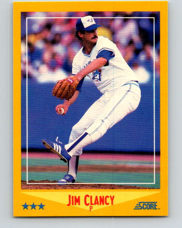 1988 Score #530 Jim Clancy VG Toronto Blue Jays 