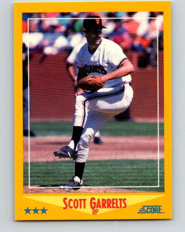 1988 Score #533 Scott Garrelts VG San Francisco Giants 