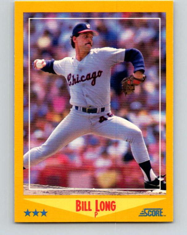 1988 Score #539 Bill Long VG RC Rookie Chicago White Sox 