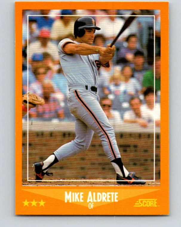 1988 Score #556 Mike Aldrete VG San Francisco Giants 