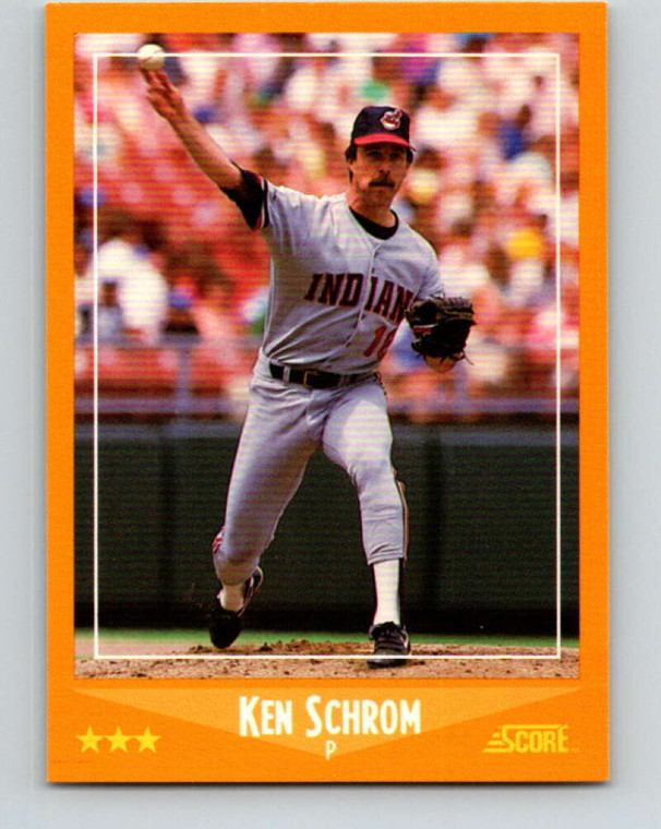 1988 Score #574 Ken Schrom VG Cleveland Indians 