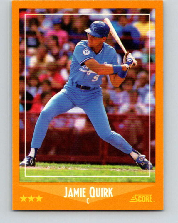 1988 Score #577 Jamie Quirk VG Kansas City Royals 