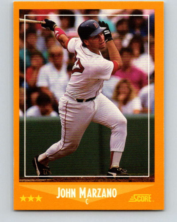 1988 Score #584 John Marzano VG Boston Red Sox 