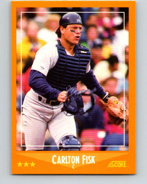 1988 Score #592 Carlton Fisk VG Chicago White Sox 