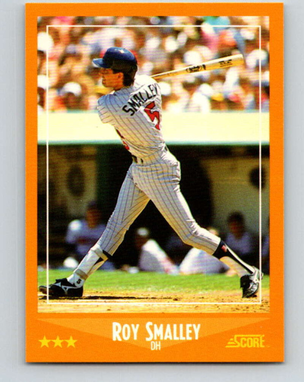 1988 Score #606 Roy Smalley VG Minnesota Twins 