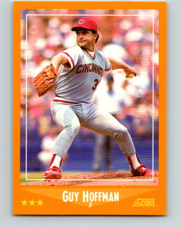 1988 Score #609 Guy Hoffman VG Cincinnati Reds 