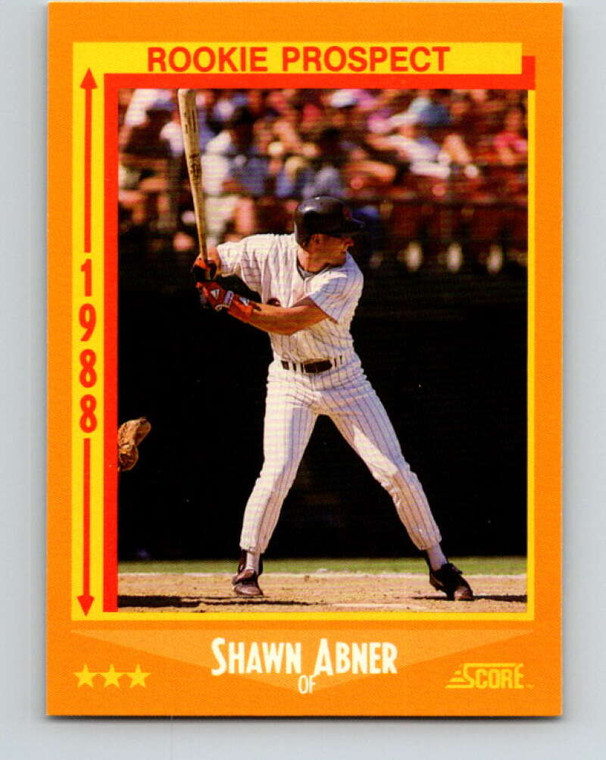 1988 Score #626 Shawn Abner RP VG San Diego Padres 