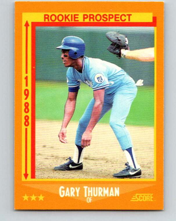 1988 Score #631 Gary Thurman RP VG Kansas City Royals 