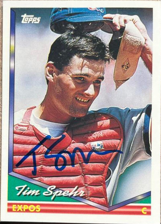 Tim Spehr Autographed 1994 Topps #714