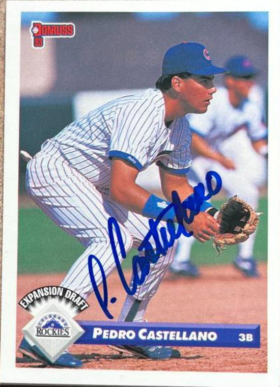 Pedro Castellano Autographed 1993 Donruss #761