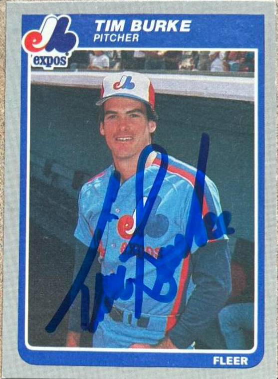 Tim Burke Autographed 1985 Fleer Update #U-14