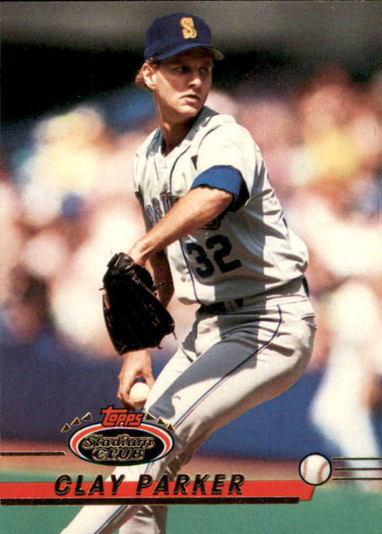 1993 Stadium Club #45 Clay Parker VG Seattle Mariners 