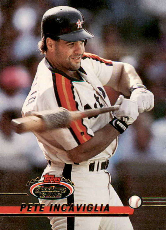 1993 Stadium Club #47 Pete Incaviglia VG Houston Astros 