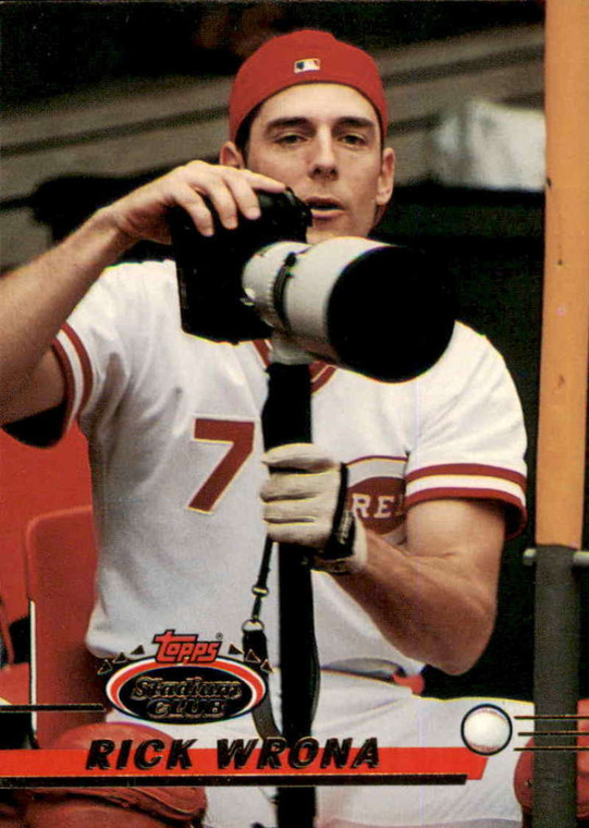 1993 Stadium Club #64 Rick Wrona VG Cincinnati Reds 