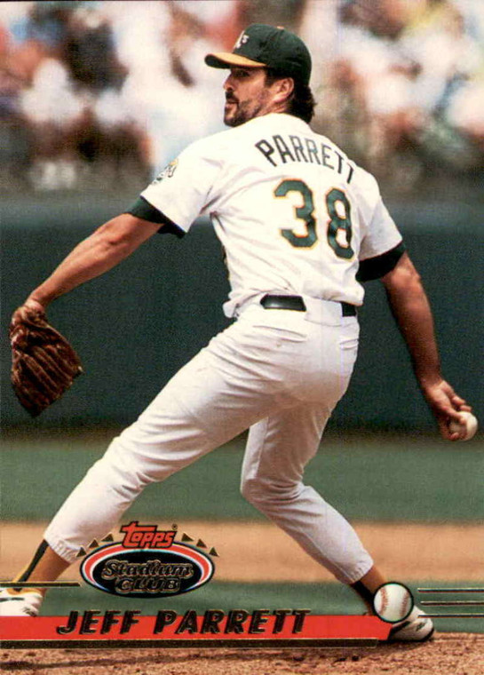 1993 Stadium Club #99 Jeff Parrett VG Oakland Athletics 