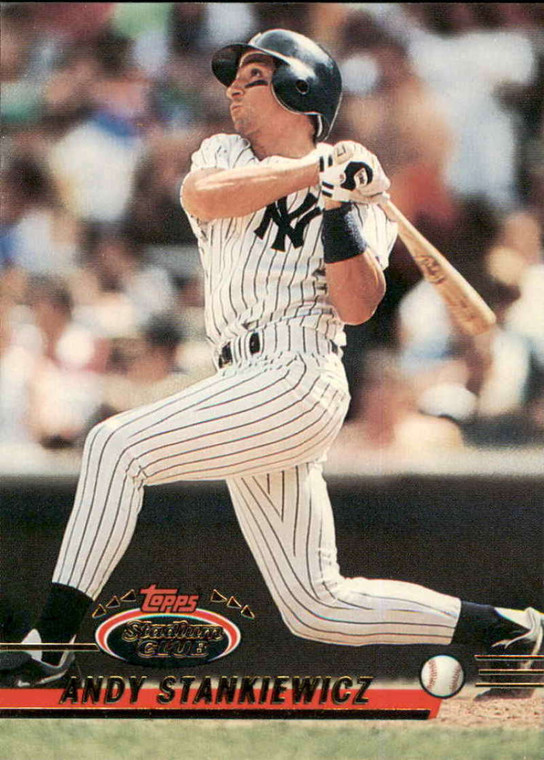 1993 Stadium Club #105 Andy Stankiewicz VG New York Yankees 