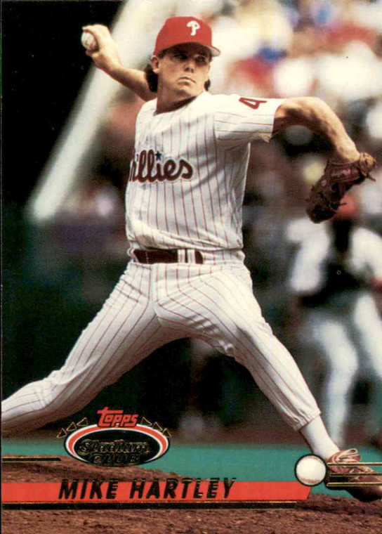 1993 Stadium Club #124 Mike Hartley VG Philadelphia Phillies 