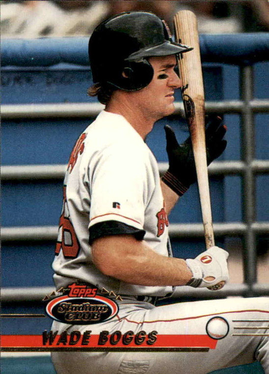 SOLD 69176 1993 Stadium Club #134 Wade Boggs VG Boston Red Sox 