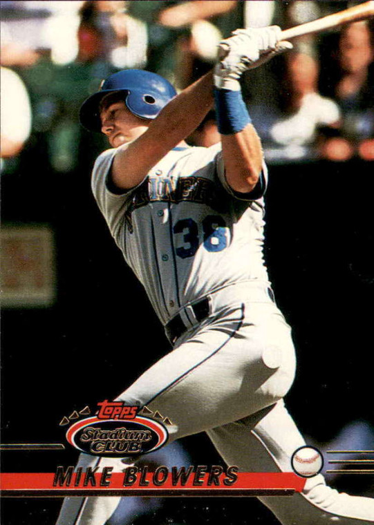 1993 Stadium Club #144 Mike Blowers VG Seattle Mariners 