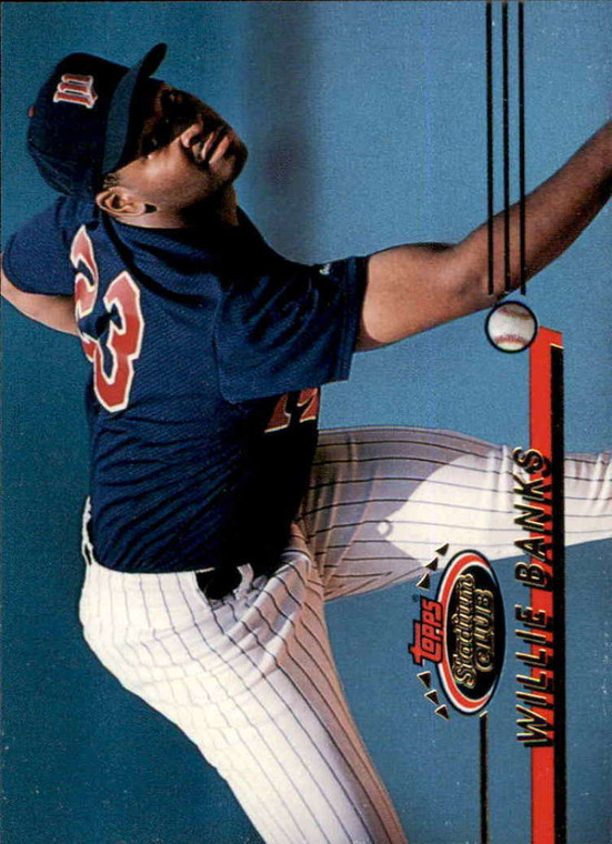 1993 Stadium Club #170 Willie Banks VG Minnesota Twins 