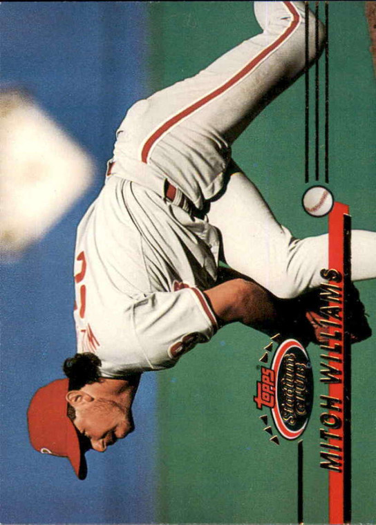 1993 Stadium Club #180 Mitch Williams VG Philadelphia Phillies 