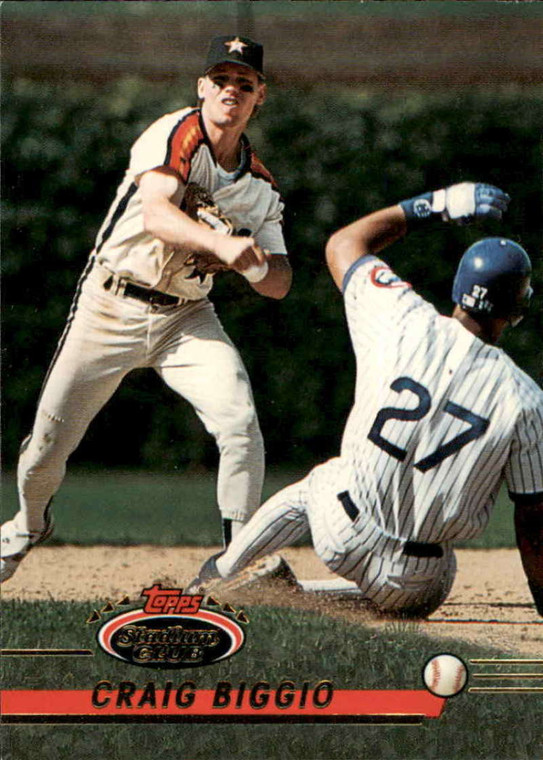 1993 Stadium Club #183 Craig Biggio VG Houston Astros 