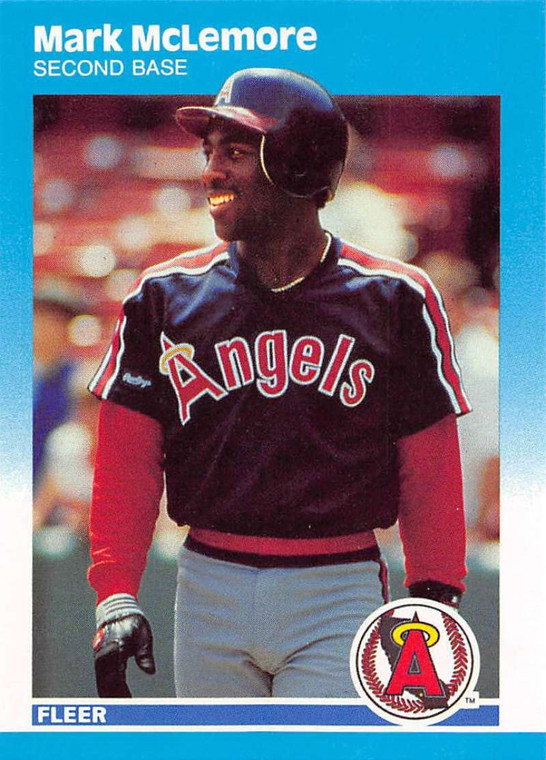 1987 Fleer Update #U-77 Mark McLemore NM-MT California Angels 