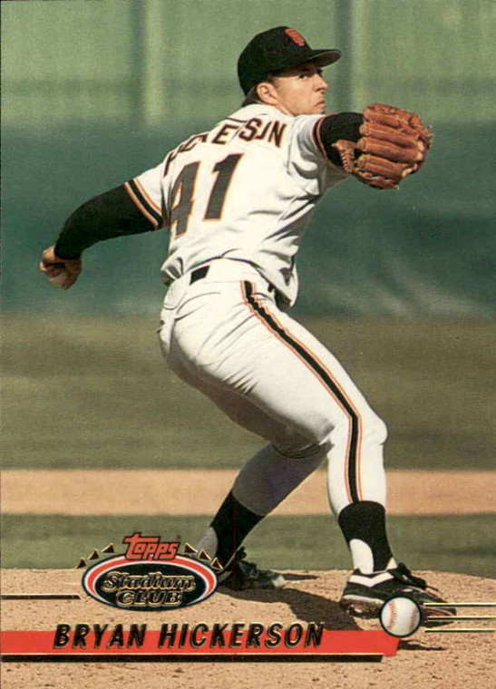 1993 Stadium Club #217 Bryan Hickerson VG San Francisco Giants 