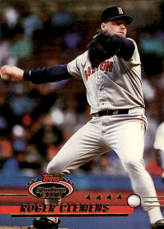 1993 Stadium Club #220 Roger Clemens VG Boston Red Sox 