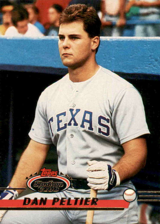 1993 Stadium Club #242 Dan Peltier VG Texas Rangers 