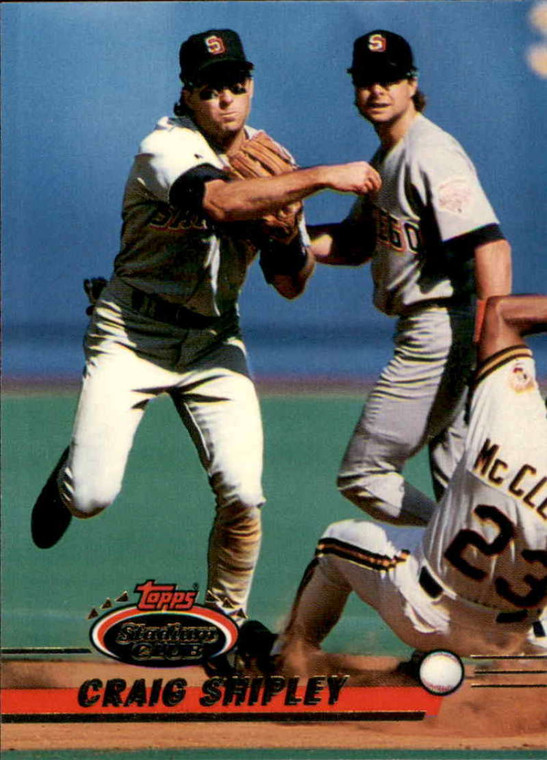 1993 Stadium Club #258 Craig Shipley VG San Diego Padres 