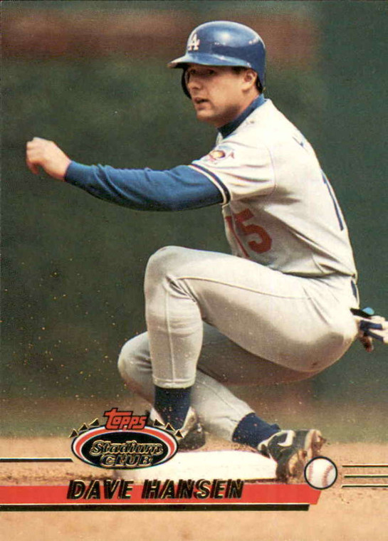 1993 Stadium Club #263 Dave Hansen VG Los Angeles Dodgers 