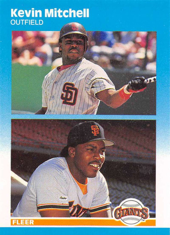 1987 Fleer Update #U-82 Kevin Mitchell NM-MT San Francisco Giants 