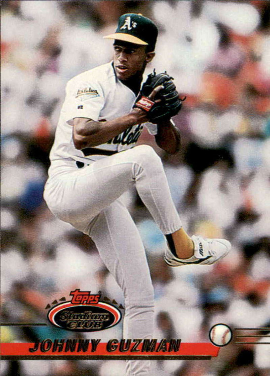 1993 Stadium Club #284 Johnny Guzman VG Oakland Athletics 