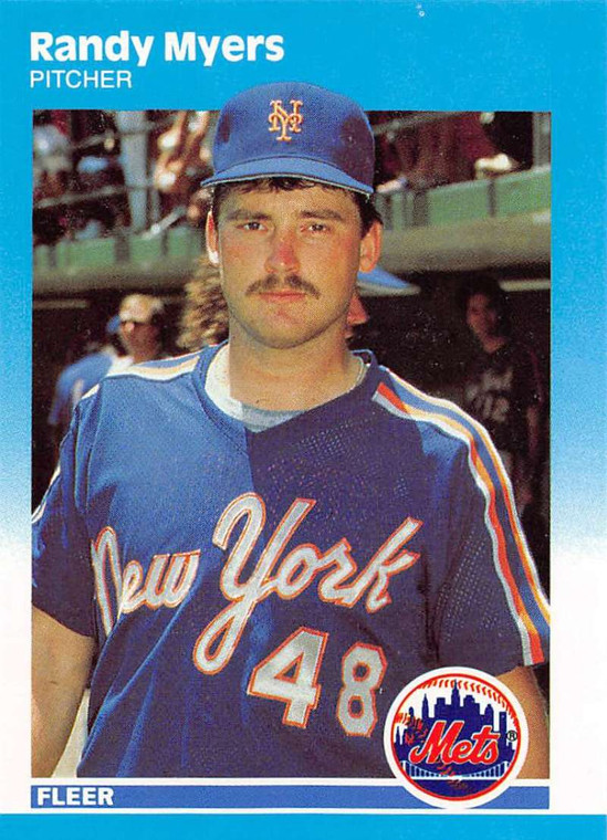 1987 Fleer Update #U-85 Randy Myers NM-MT RC Rookie New York Mets 