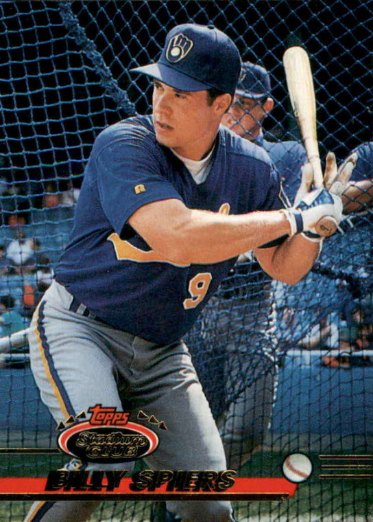 1993 Stadium Club #566 Bill Spiers VG Milwaukee Brewers 