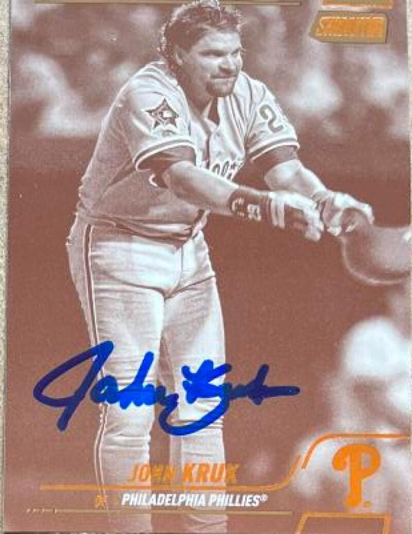 John Kruk Autographed 2022 Stadium Club Sepia #19