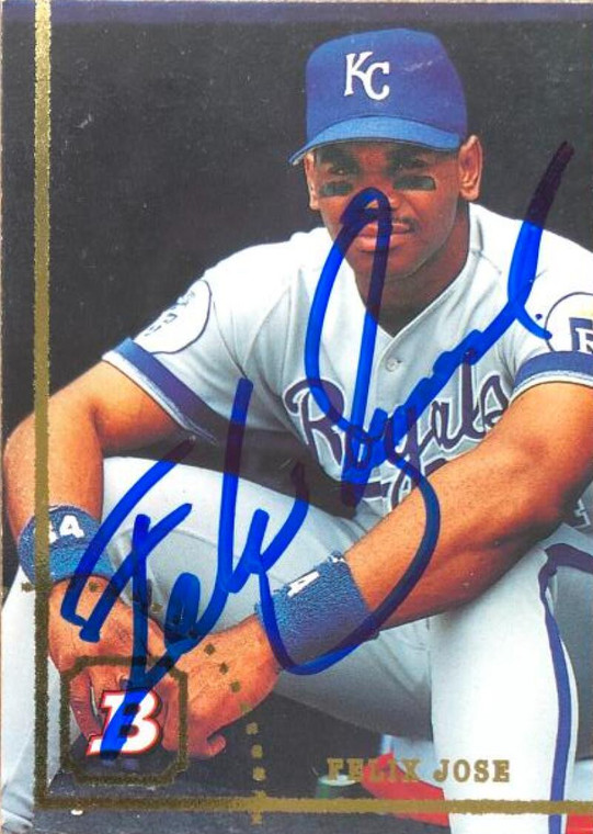 Felix Jose Autographed 1994 Bowman #667