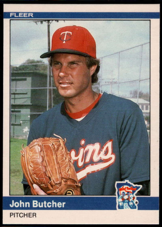 1984 Fleer Update #20 John Butcher NM Minnesota Twins 